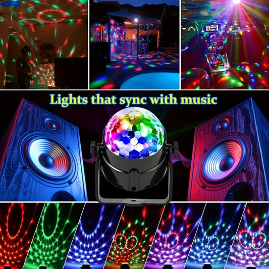 Party Lights Stage Lights Stage Lights on A Stand Party Lights Disco Party Lights Indoor Party Lights Plug in Party Lights Disco Ball Speaker for Dj Disco Party Lights for DJ Home Parties Events Black Sturdy Mounting Bracket