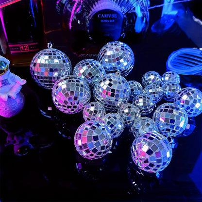 Disco Ball Decoration, 74pcs, Different, Sizes for Disco-Themed Parties
