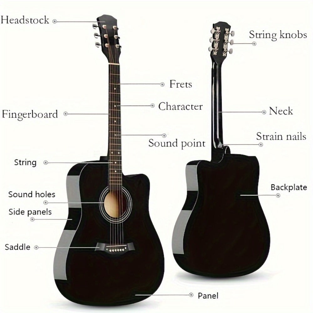 Acoustic Guitar, 41 Inches, This, Comprehensive, Designed for Lessons and Practice