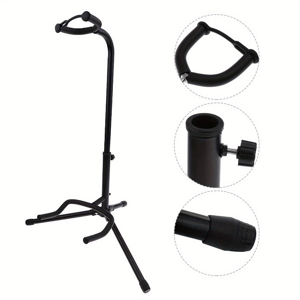 Foldable Guitar Stand for Acoustic Electric Guitar, Bass and Ukulele