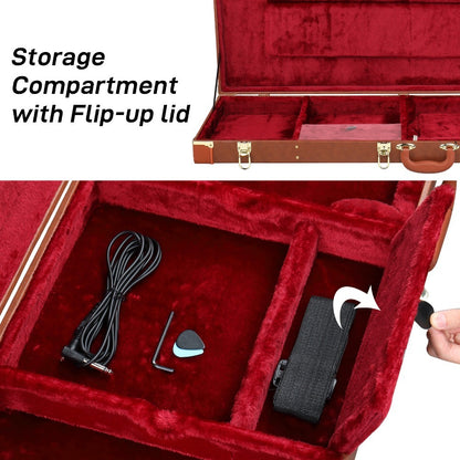 Electric Guitar, 101.5cm, 106cm, Square, Hard, Case for Lessons and Practice