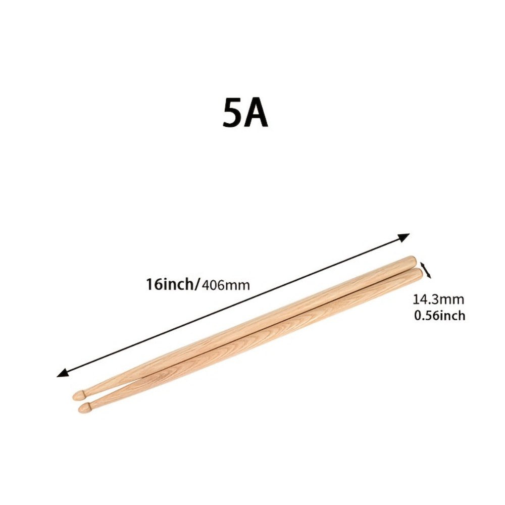 5A Wooden Drumsticks, 4 or 10 Pairs for Practice and Performance