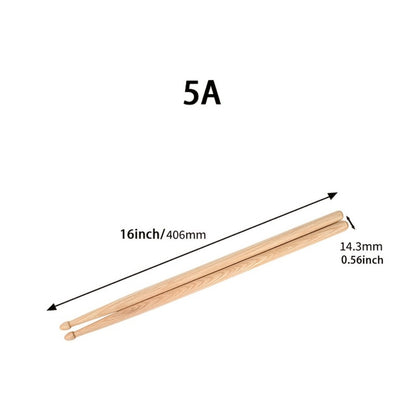5A Wooden Drumsticks, 4 or 10 Pairs for Practice and Performance
