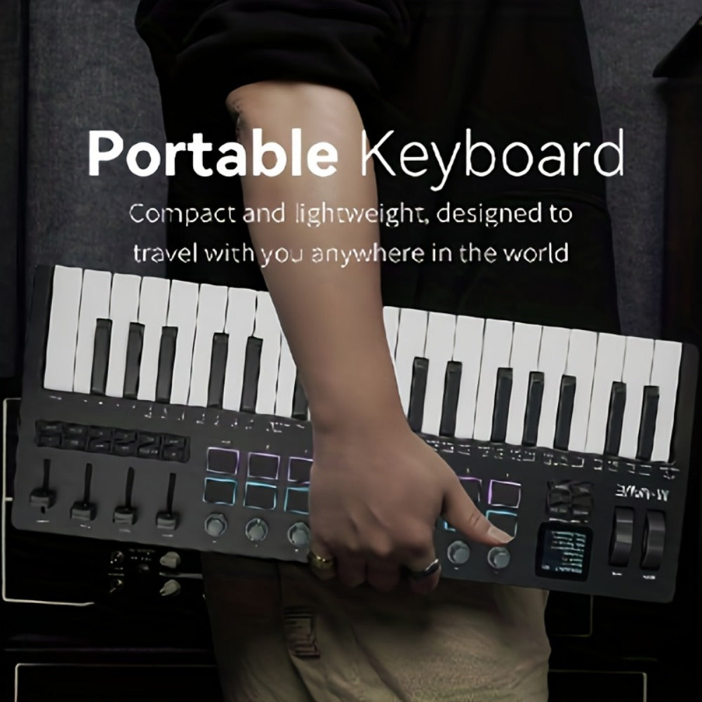 MIDI Keyboard Controller, Wireless, 37 Keys, M-VAVE, SMK37PRO for Music Production