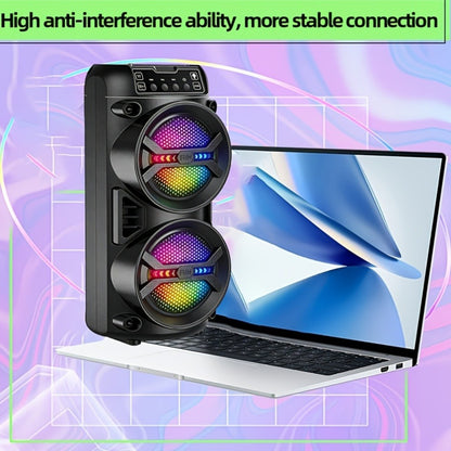 Portable PA Speaker, Dynamic, RGB, Wireless, Peak, 6500W for Parties and Karaoke