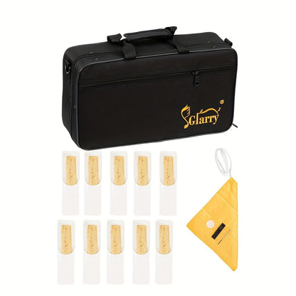 B-Flat Clarinet, 17 Keys, 10pcs, Glarry, Keys, Set for Lessons and Practice