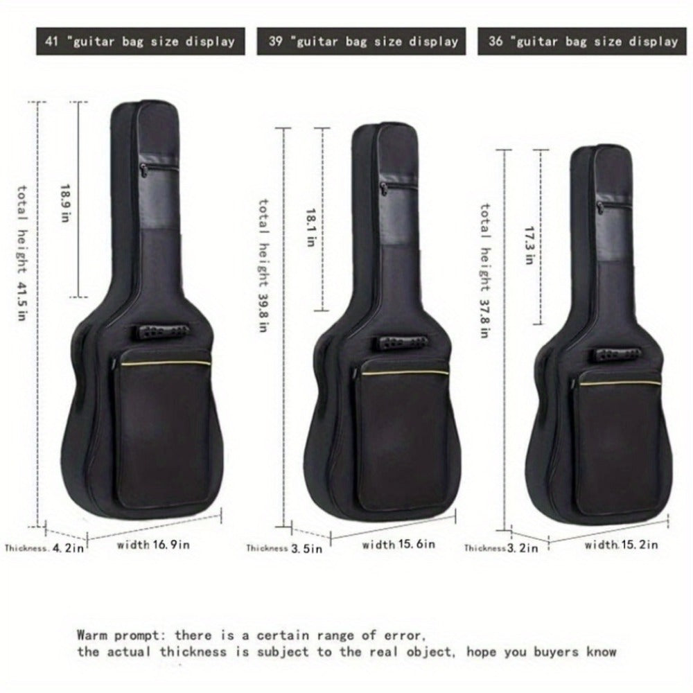 Guitar Case, Adjustable, 39 Inch, Inch, Backpack, Acoustic for Storage and Travel