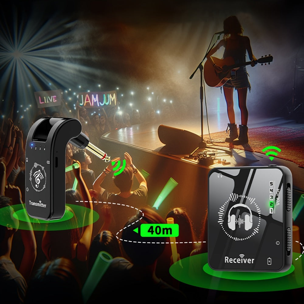 Wireless In-Ear Monitor System, Portable, 2.4 GHz Wireless for Personal Monitoring