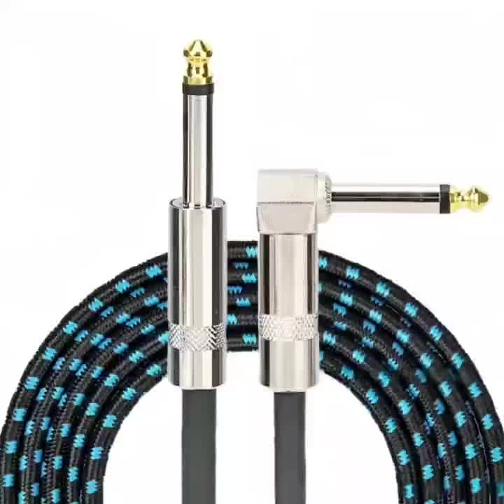 High-End High-Fidelity, Durable And Compatible Guitar Cable, Male-To-Male Straight Bending Type, 59.06inch, 118.11inch, 236.22inch, Electric Guitar, Bass, Folk Music, Electric Box, Guitar Noise Reduction Cable, Audio Cable