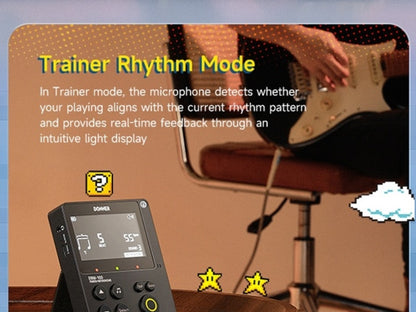 Portable Digital Metronome with Four Modes and Rhythm Trainer for Musicians