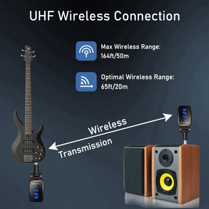 Wireless Instrument System, 164Feet, Wireless, 164Feet for Wireless Connection Between A