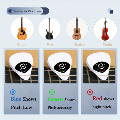 Guitar Pick Set, 2in, Tuner, Set-Include for Practice and Performance