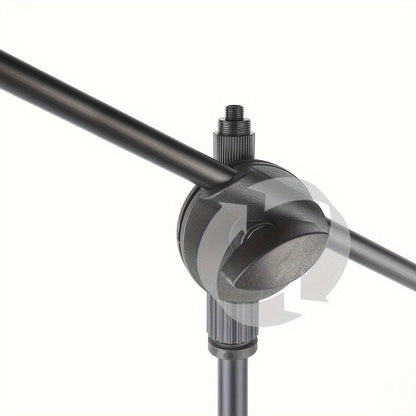 Pair of Adjustable Tripod Microphone Boom Stands for Stage and Studio