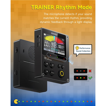 Portable Digital Metronome with Four Modes and Rhythm Trainer for Musicians