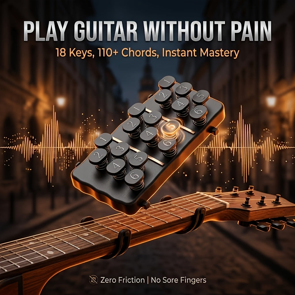 1pc Vocal Guitar Chord Trainer, Suitable for Beginners - Portable Guitar Learning System, Easy-to-use Chord Charts, Compact Folk Guitar Practice Tool, Suitable for Beginners, Compatible with Vocal Guitar - Suitable for Home, Studio or On-the-go Pract