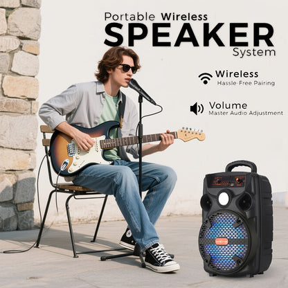 Portable PA Speaker, 1000W, Wireless, USB, BT/TF/TWS/USB/AUX, 1000W for Parties