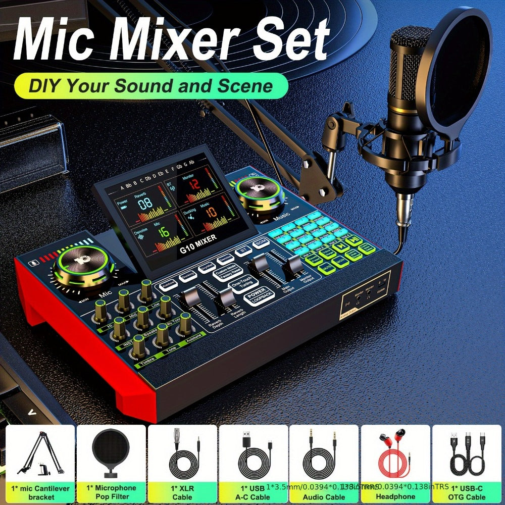 USB Audio Interface, G10-BM700-OTG, USB, 36V, Podcast, Equipment, Bundle for Recording