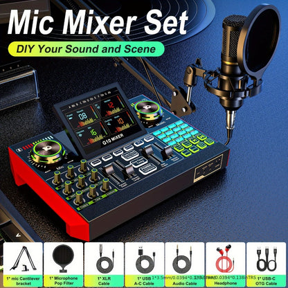 USB Audio Interface, G10-BM700-OTG, USB, 36V, Podcast, Equipment, Bundle for Recording