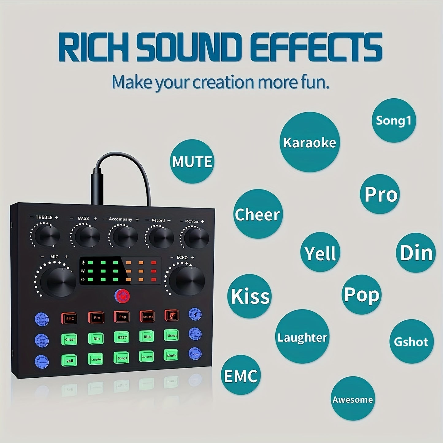 Podcast Equipment Bundle for 2, Wired Microphone, V8S Audio Interface with All in One Live Sound Card And BM800 Condenser Microphone, Podcast Microphone, Perfect for Recording, Live Streaming
