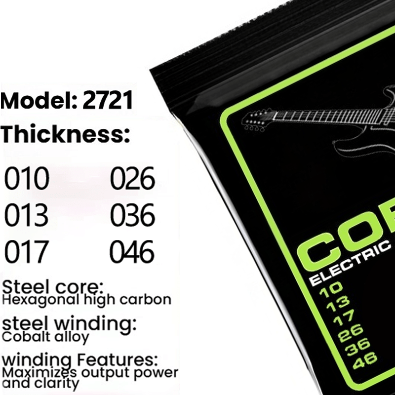 5 Sets of 30 Guitar Strings for 2721 Electric Guitars - Gauge 10-46 - Ultimate Volume, Clarity, And Lasting Tone - Professional Grade, Compatible with Most Guitars, Assorted Packaging Sent Randomly