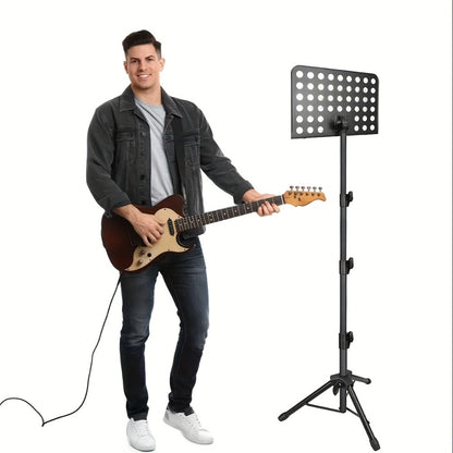 Guitar Stand, 1 Pack, Foldable, Adjustable, Music, Heightened for Holding And Displaying