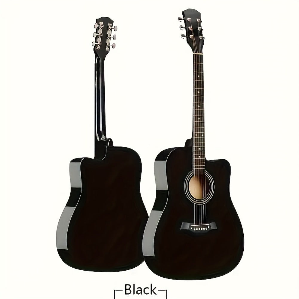 Acoustic Guitar, blue+38 inches, Full Size, Full-Size/, Cutaway, GuitarFor for Lessons