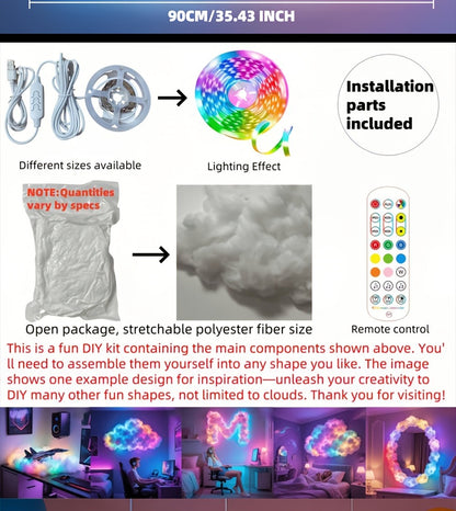 LED Stage Light, RGB, Wireless, Thunder, Cloud, DIY for Stage and Party Lighting