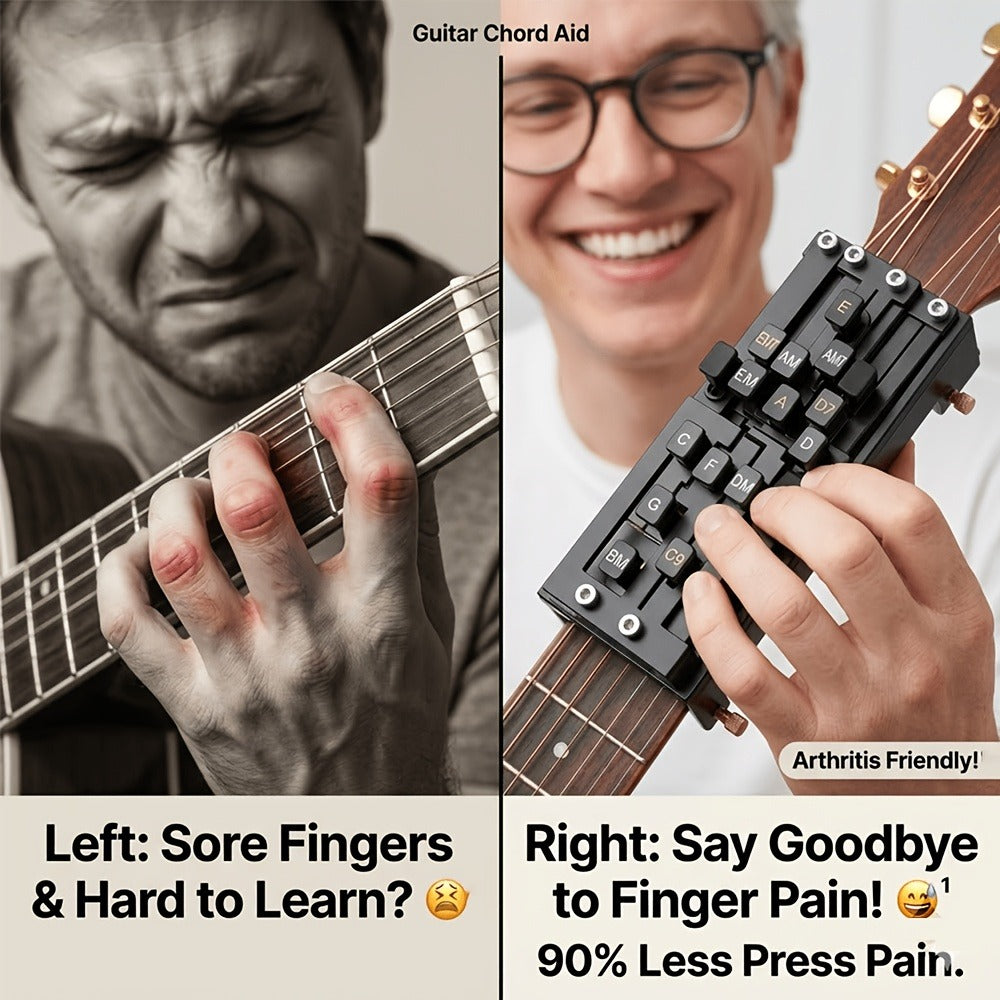 Guitar Chord Trainer, Guitar Chord Presser, Portable for Beginner Chord Fingering