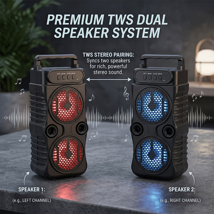 8800W Portable PA Wireless Speaker with RGB Lighting, Compact Subwoofer, And FM Radio; Supports Bt/Tws/Fm/Usb/Tf/Microphone Input; Perfect for House Parties, Holiday Gatherings, And Indoor Music And Dancing; Ideal Gift for JBL