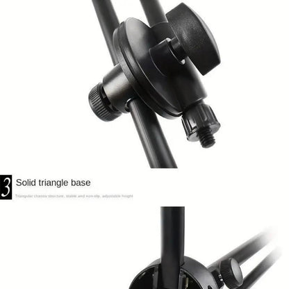 Adjustable Tripod Microphone Boom Stand for Studio, Podcast and Stage