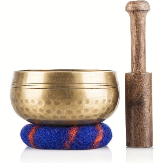Bowl Tibetan Singing Bowl Set - Handcrafted Nepali Meditation Singing Bowls For Yoga, Chakra Healing, Mindfulness And Stress Relief - A Unique Spiritual Gift For Women And Men