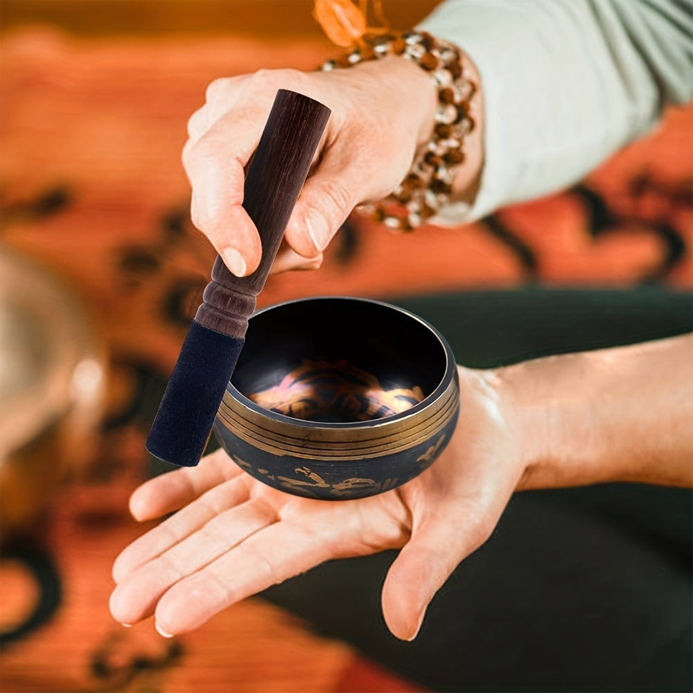 Nepalese Singing Bowl, 3.15-Inch Handcrafted Meditation Sound Bowl
