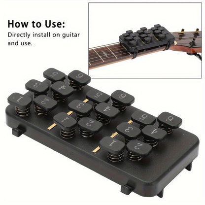 1pc Vocal Guitar Chord Trainer, Suitable for Beginners - Portable Guitar Learning System, Easy-to-use Chord Charts, Compact Folk Guitar Practice Tool, Suitable for Beginners, Compatible with Vocal Guitar - Suitable for Home, Studio or On-the-go Pract