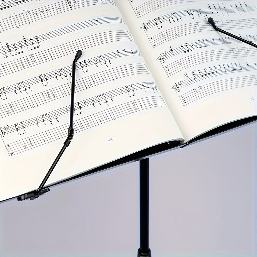 Folding Music Stand, Portable, Foldable, 2-in-1 for Holding Sheet Music For Lessons