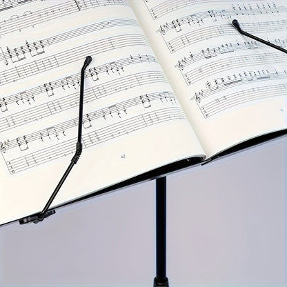 Folding Music Stand, Portable, Foldable, 2-in-1 for Holding Sheet Music For Lessons