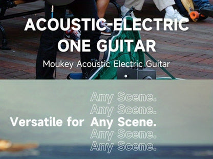 Acoustic Guitar, Portable, Starter, Kit for Lessons and Practice