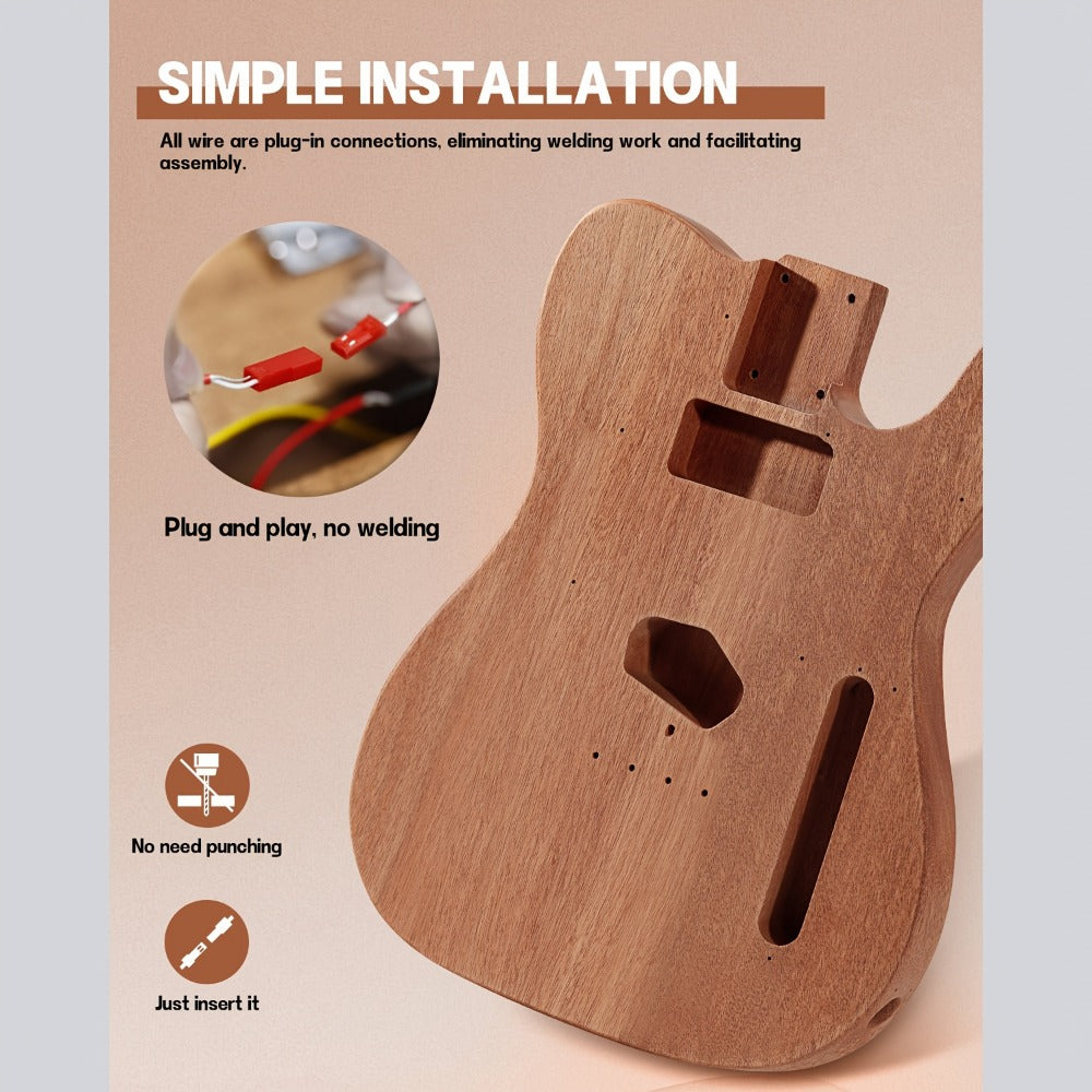 Electric Guitar, DIY TL, Leo, Jaymz, Kit for Lessons and Practice for Home Practice