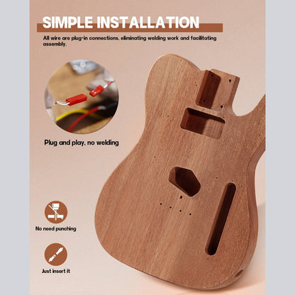 Electric Guitar, DIY TL, Leo, Jaymz, Kit for Lessons and Practice for Home Practice