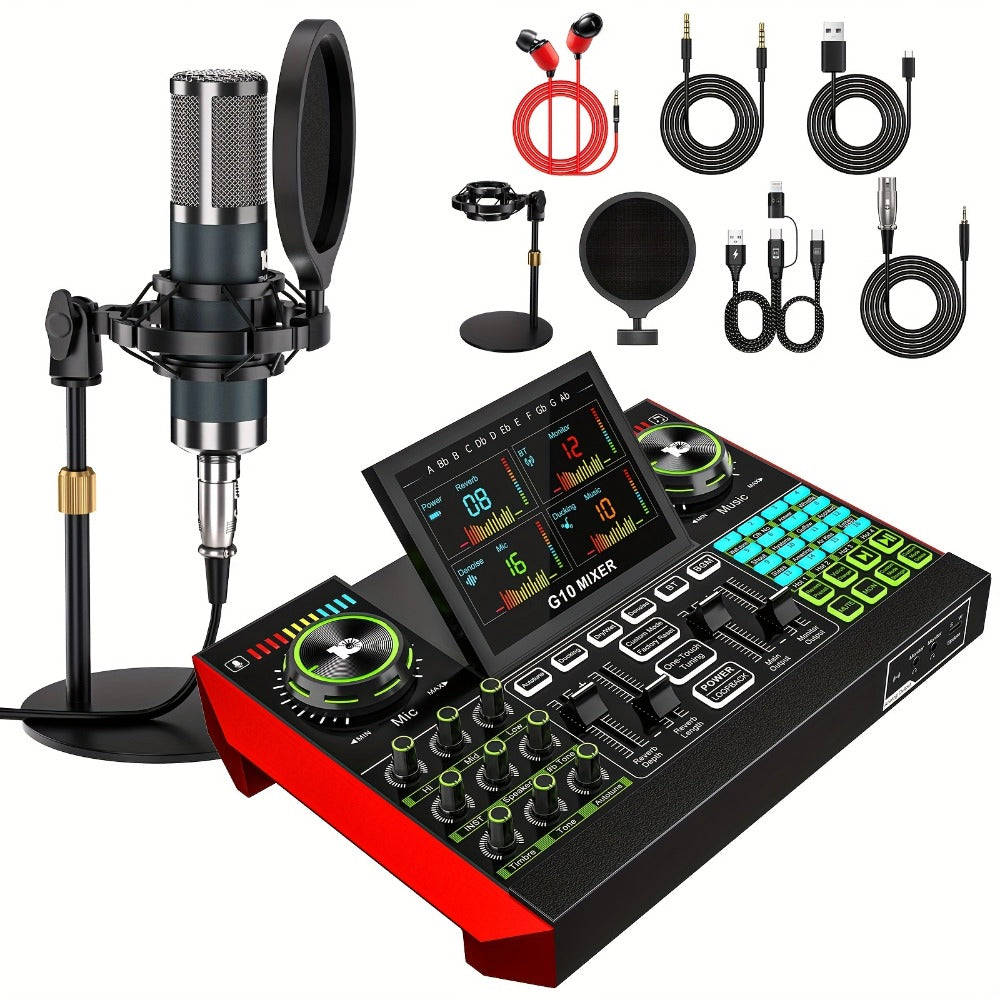 Audio Mixer, USB, Stereo, Sound, Board, Console for Live Sound