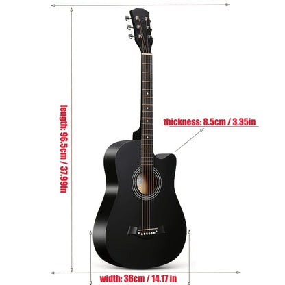 Acoustic Guitar, Complete, 38-Inch, Players for Lessons and Practice