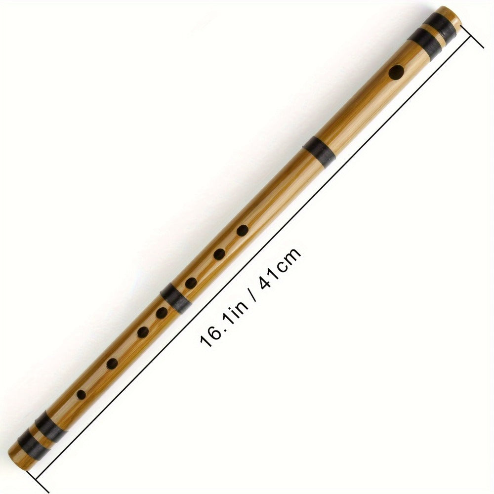 Japanese Bamboo Flute, Handmade 7/8-Hon Wind Instrument for Beginners