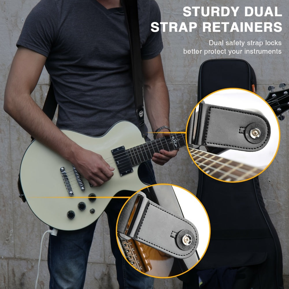 Adjustable Guitar Strap, Adjustable, 3 Inch, LGS-5, Inch, Wide for Supporting A Guitar