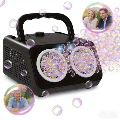 1pc Portable Bubble Maker, Stage Bubble Machine, Automatic Bubble Maker, Suitable for Parties Gatherings, Christmas Birthday Gifts, Holiday Surprise, Wedding Stage, Photo Booth Area, Stage Backdrop, Live Broadcast Lighting Fixtures