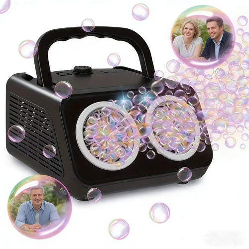 1pc Portable Bubble Maker, Stage Bubble Machine, Automatic Bubble Maker, Suitable for Parties Gatherings, Christmas Birthday Gifts, Holiday Surprise, Wedding Stage, Photo Booth Area, Stage Backdrop, Live Broadcast Lighting Fixtures