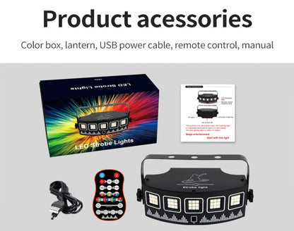 LED Stage Light, Sound Activated, Remote Control, Lights for Stage and Party Lighting