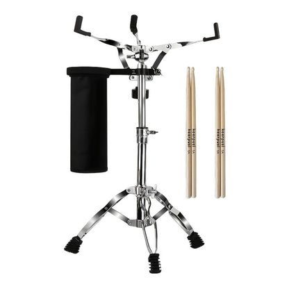 Adjustable Snare Drum Stand Set for 10 to 14-Inch Drums and Practice Pads