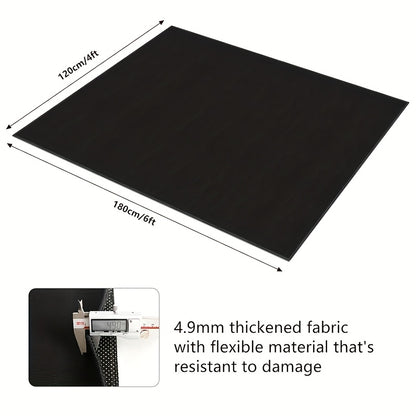 Drum Mats Featuring a Non-Slip Base (4X5.3 Feet), Suitable for Jazz And Electronic Drum Kits, Make a Perfect Present for Drummers. These Drum Additions Measure 47 by 63 Inches And Come in Black, Designed to Minimize for Noise