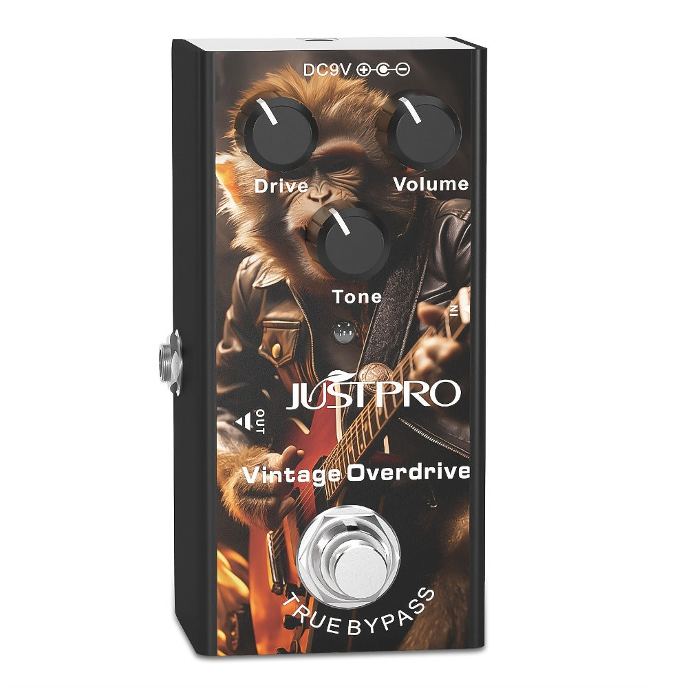 Guitar Effects Pedal, Crunch Distortion, True Bypass, Vintage for Electric Guitar Or Bass
