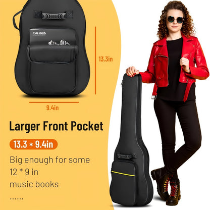 Guitar Case, Adjustable, 39 Inch, Inch, Backpack, Acoustic for Storage and Travel