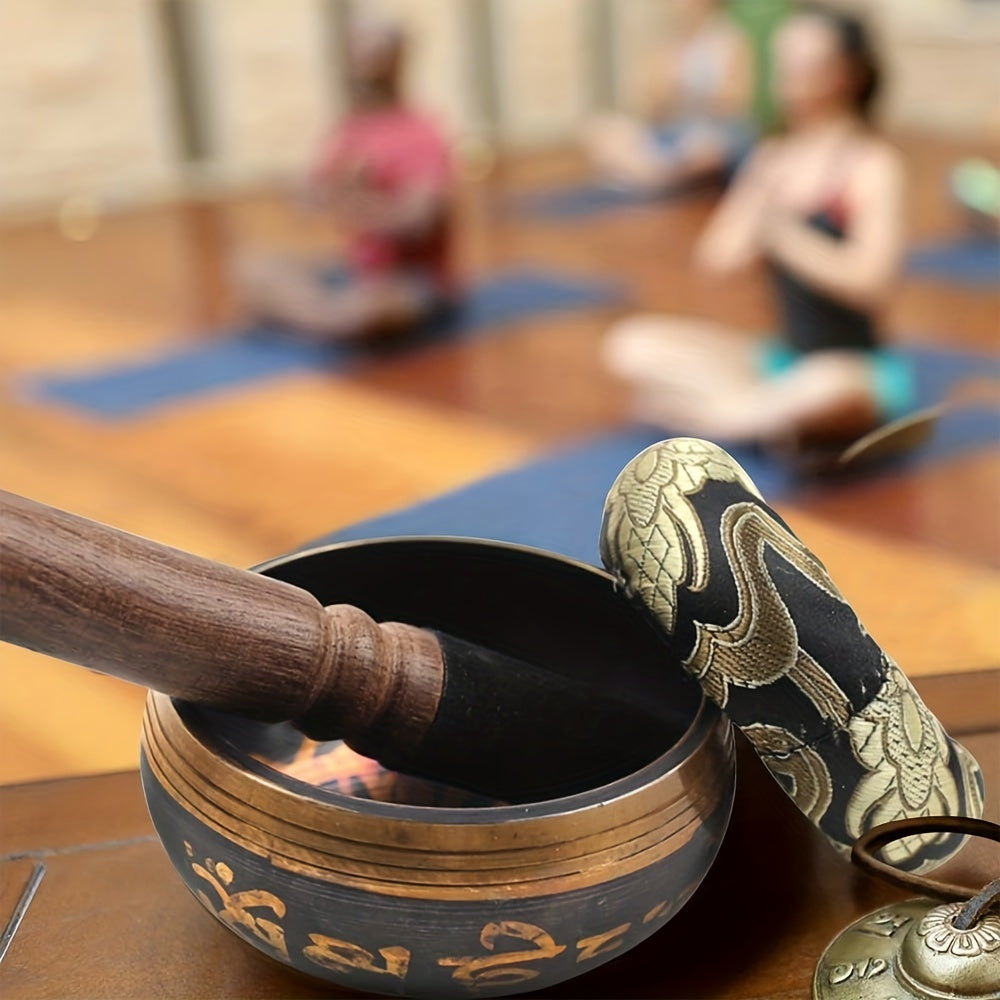 Singing Bowl Set, 3. 15 Inch Sound Bowl Meditation Bowl Meditation Sound Bowl Handcrafted In Nepal for Healing And Mindfulness